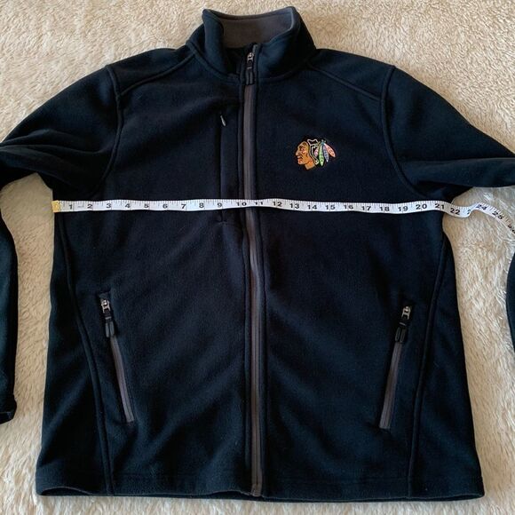 Chicago Blackhawks NHL mens black fleece size small - Picture 12 of 16